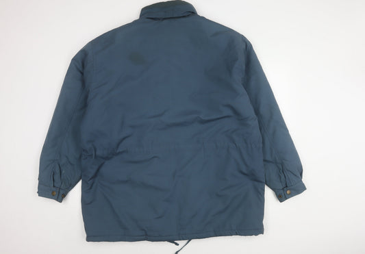Mens UK Size XL BHS Blue Parka Coat