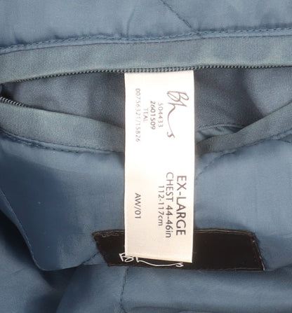 Mens UK Size XL BHS Blue Parka Coat