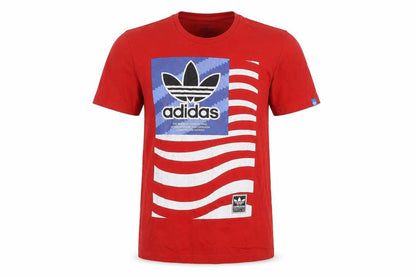 Mens UK Size S adidas Red  T-Shirt