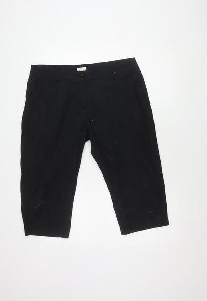 Mountain Warehouse Black Bermuda Shorts UK 16