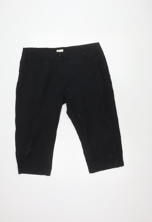 Mountain Warehouse Black Bermuda Shorts UK 16