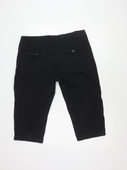 Mountain Warehouse Black Bermuda Shorts UK 16