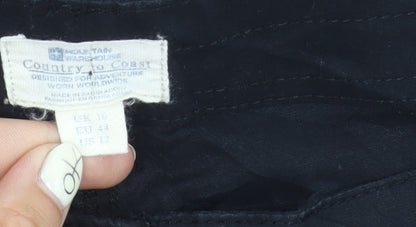 Mountain Warehouse Black Bermuda Shorts UK 16