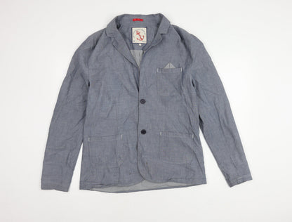 The True Heritage Men's Blue Blazer, L, Notch Lapel