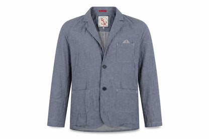 The True Heritage Men's Blue Blazer, L, Notch Lapel