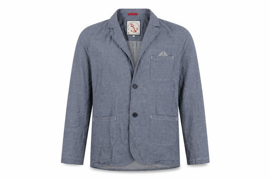 The True Heritage Men's Blue Blazer, L, Notch Lapel