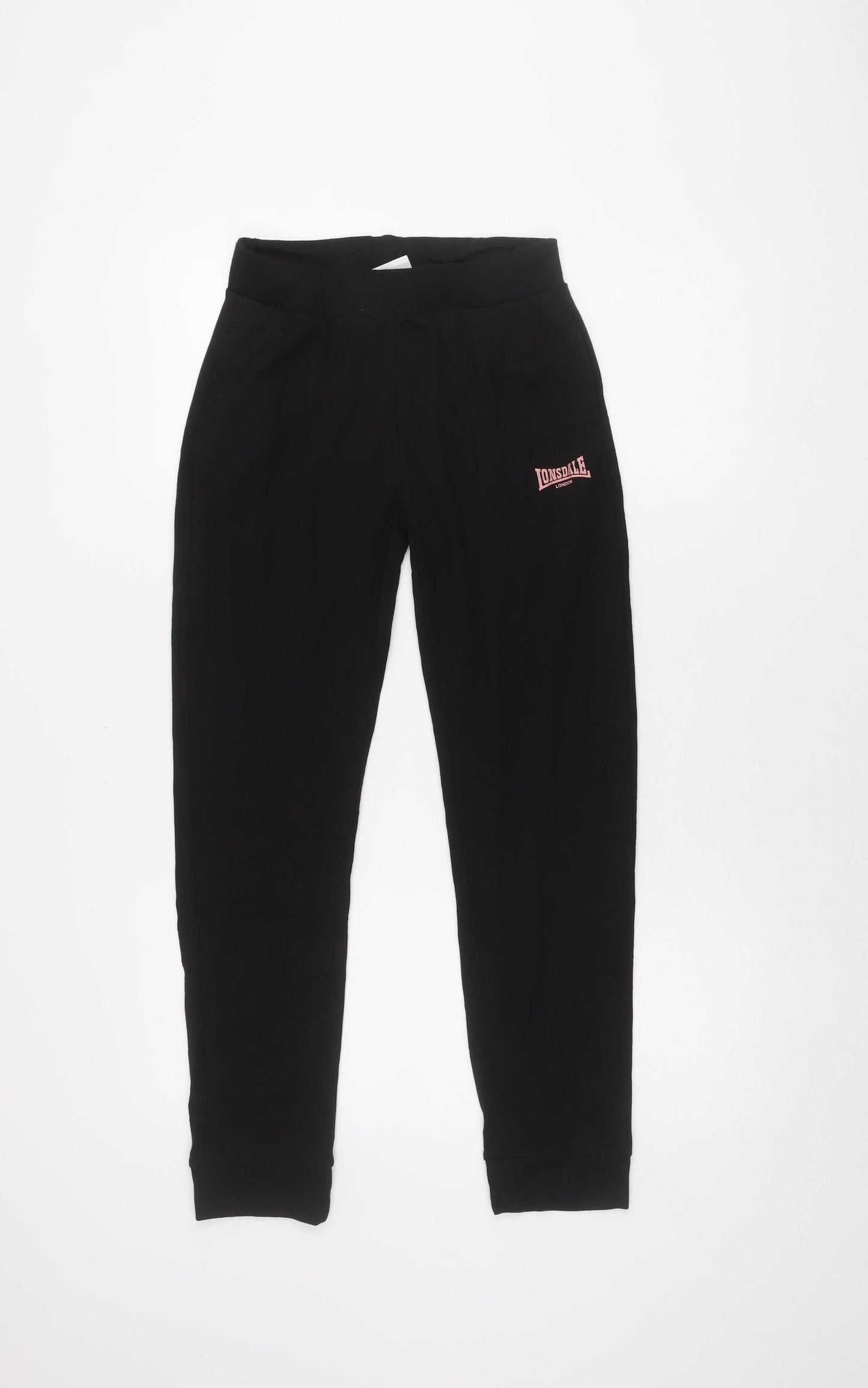Lonsdale Girls Black Jogger Trousers Size 12