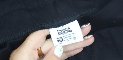 Lonsdale Girls Black Jogger Trousers Size 12