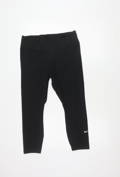 Nike Women's Black Leggings L Moisture Wicking Activewear