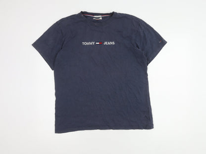 Tommy Jeans Men's Blue Medium Regular Fit T-Shirt