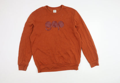 Mens UK Size L Gap Brown Pullover Sweatshirt