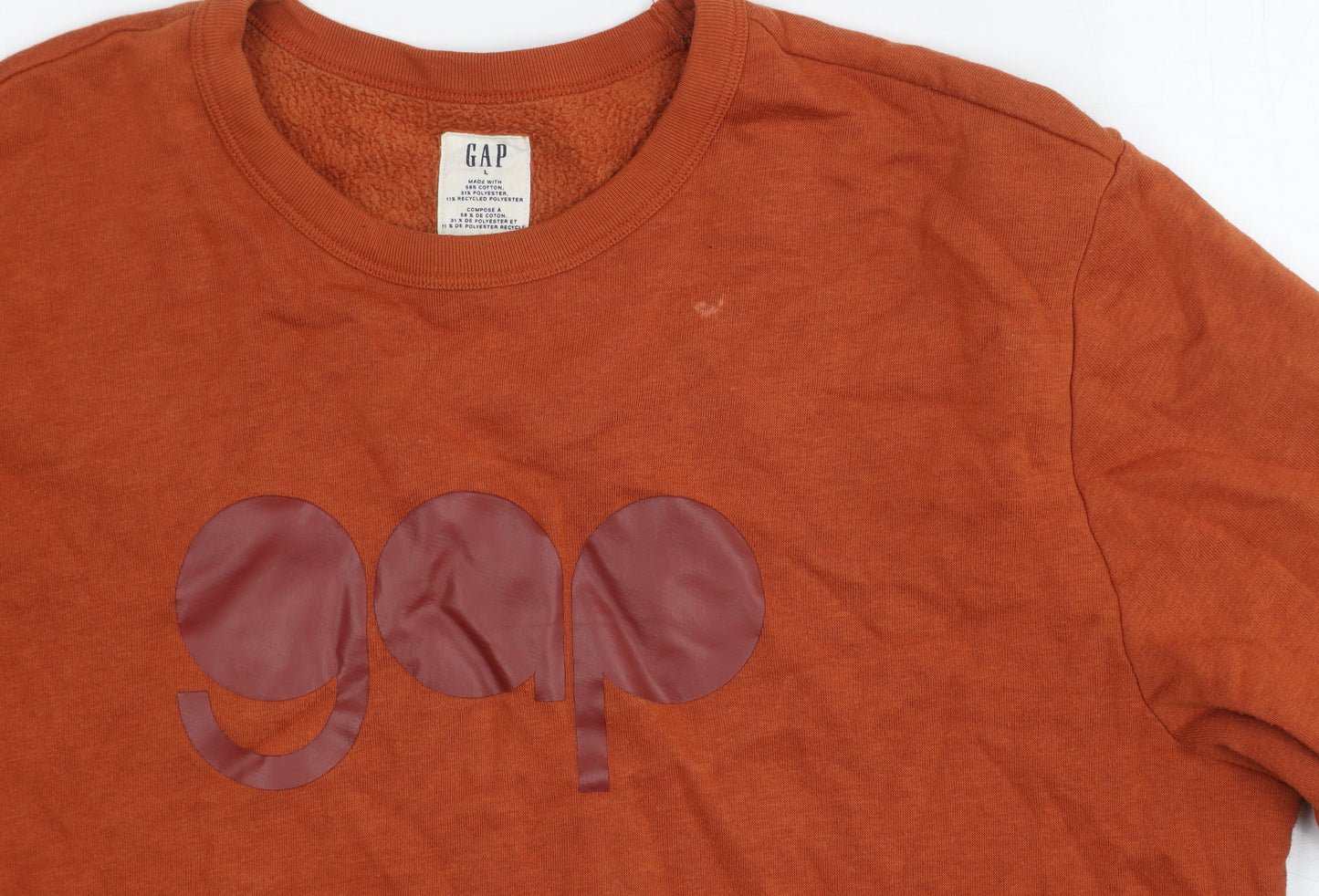 Mens UK Size L Gap Brown Pullover Sweatshirt