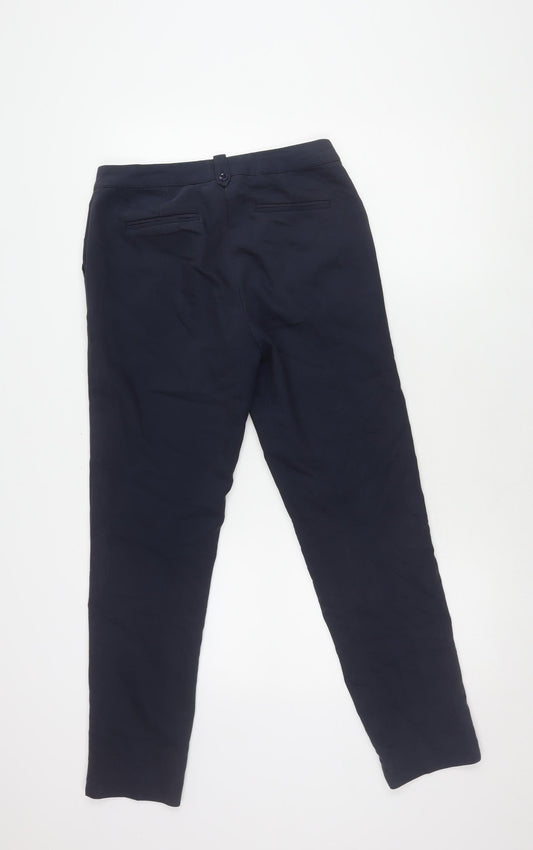 Laura Ashley Women's Blue Straight-Leg Trousers