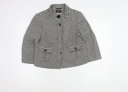 Principles Women's Black Striped Blazer Size 12