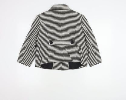 Principles Women's Black Striped Blazer Size 12