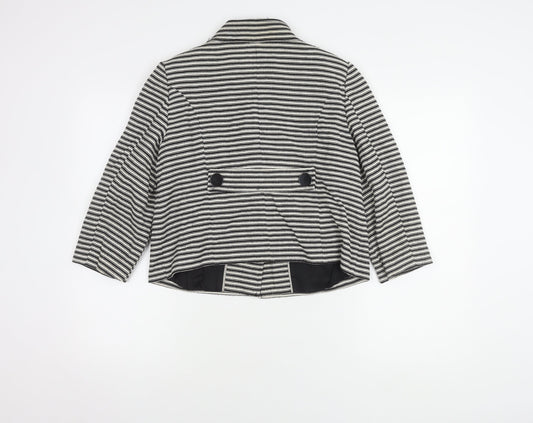 Principles Women's Black Striped Blazer Size 12