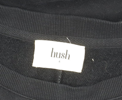 Hush Black Dress, Women, Size 6, Long Sleeve, Ruffle Accents