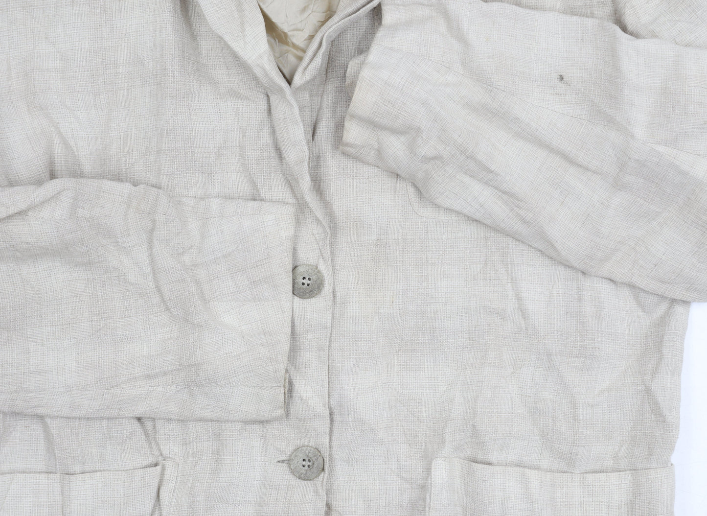 Dressage by Paul Costelloe Womens White Suit Jacket, UK 12, Lined