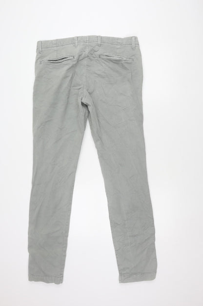 Gap Men's Grey Skinny Chino Trousers Size 34