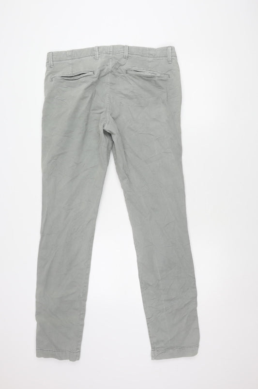 Gap Men's Grey Skinny Chino Trousers Size 34