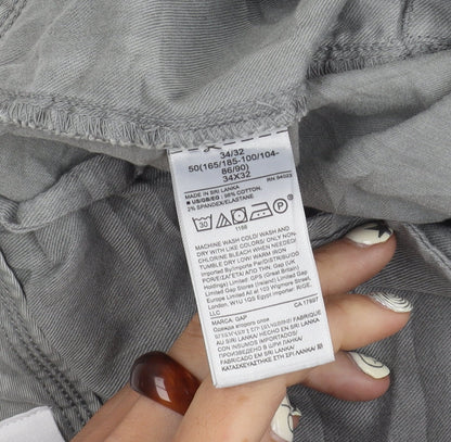 Gap Men's Grey Skinny Chino Trousers Size 34