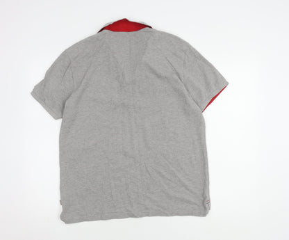 Beverly Hills Polo Club Men's Grey XL Cotton Polo