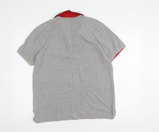 Beverly Hills Polo Club Men's Grey XL Cotton Polo