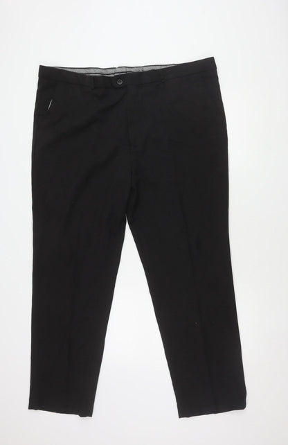 JBC Weaves Men's Black Trousers 44 X 31