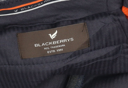 Blackberrys Men's Blue Striped Trousers Size 32