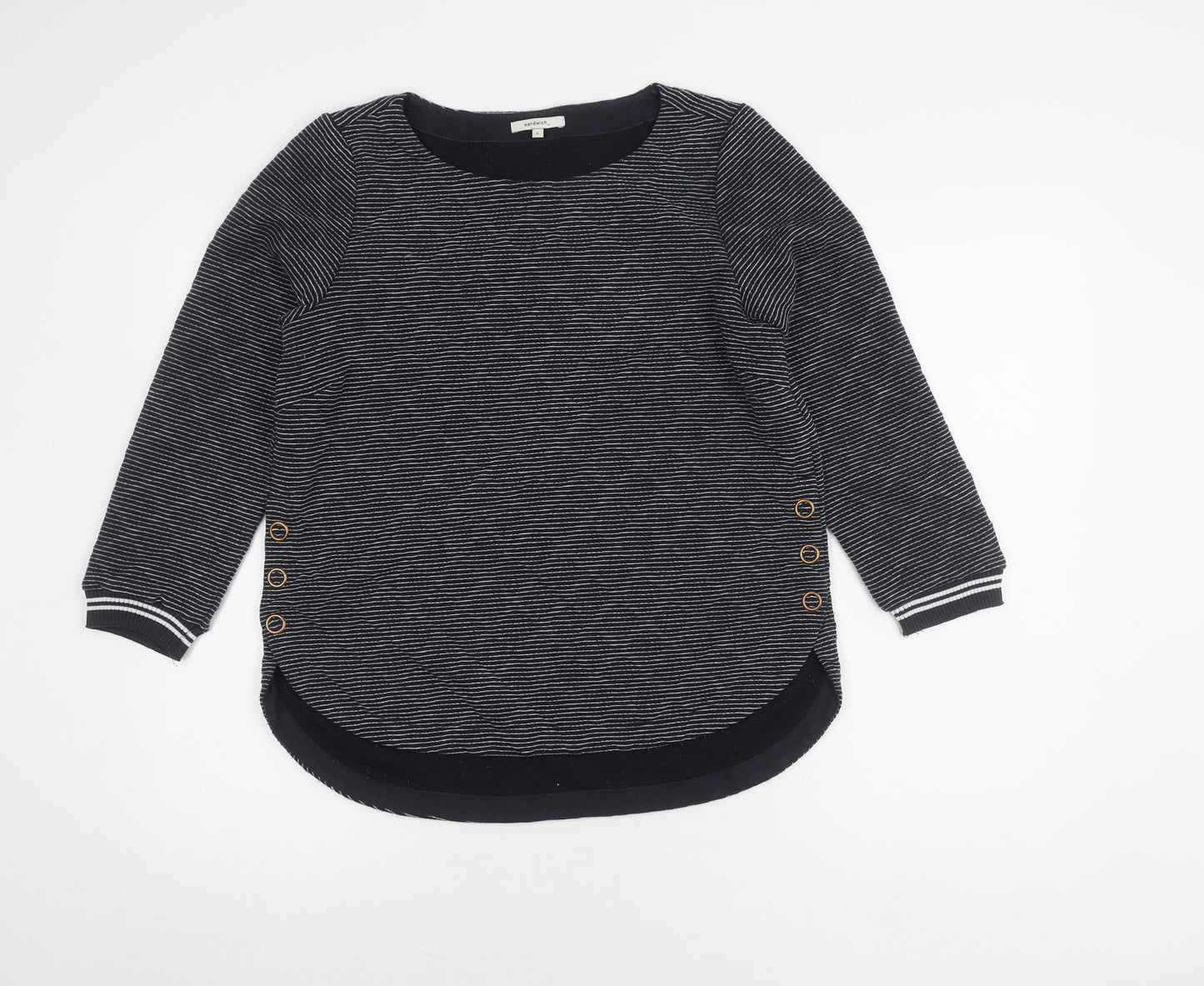 Womens UK Size S Sandwich Blue Pullover Jumper