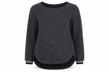 Womens UK Size S Sandwich Blue Pullover Jumper