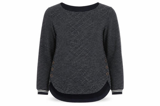 Womens UK Size S Sandwich Blue Pullover Jumper