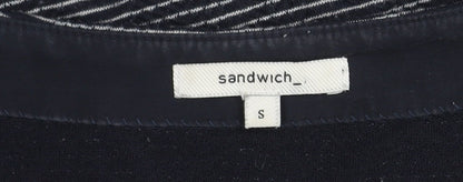 Womens UK Size S Sandwich Blue Pullover Jumper