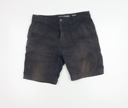 Fat Face Men's Black Chino Shorts, Size L, Casual