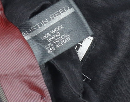 Austin Reed Men's Black Wool Trousers, Size 36L