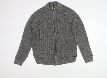Mantaray Men's Grey Cotton Full Zip Jumper M