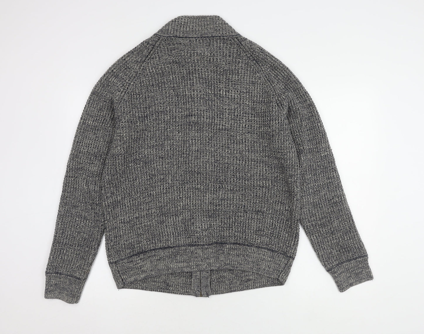 Mantaray Men's Grey Cotton Full Zip Jumper M