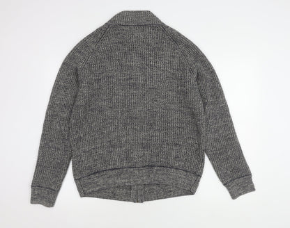 Mantaray Men's Grey Cotton Full Zip Jumper M