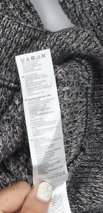 Mantaray Men's Grey Cotton Full Zip Jumper M