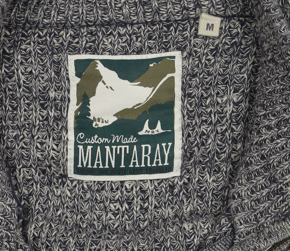 Mantaray Men's Grey Cotton Full Zip Jumper M