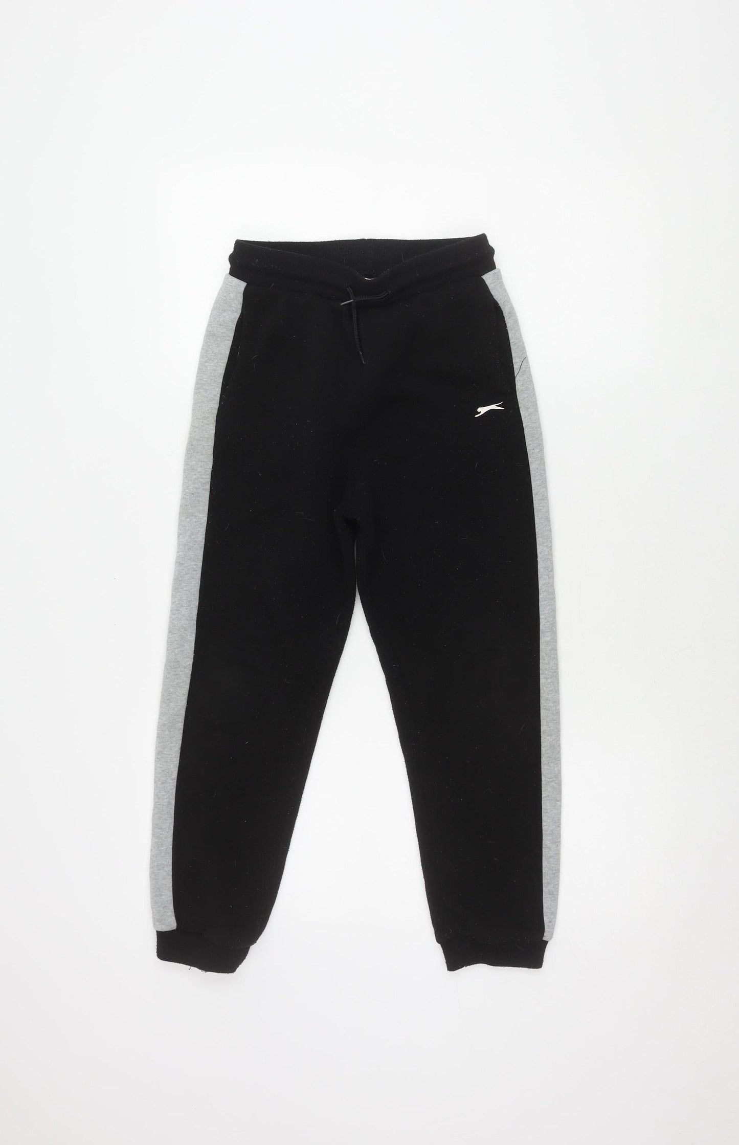 Slazenger Boys Black Joggers 11-12 Years Colourblock