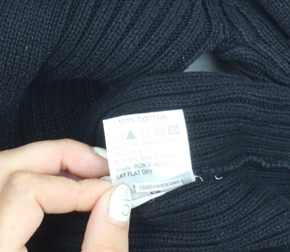 Kangol Men's Black High Neck Full Zip Jumper M