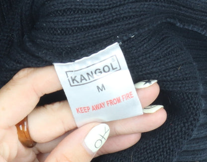 Kangol Men's Black High Neck Full Zip Jumper M