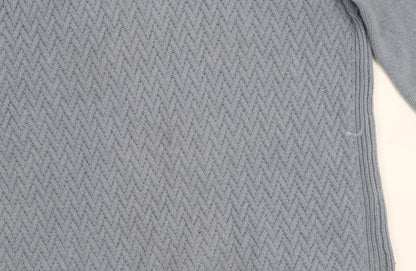 Crew Clothing Women's Blue/Grey Roll Neck Jumper Size 10