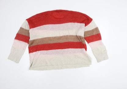 Womens UK Size 18 Fat Face Multicoloured Pullover Jumper