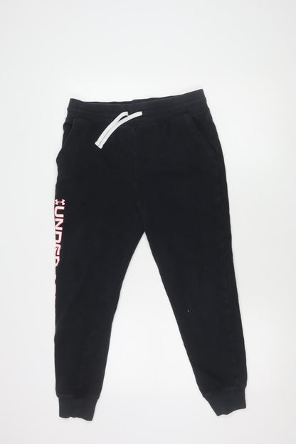 Under Armour Girls Black Joggers Size L