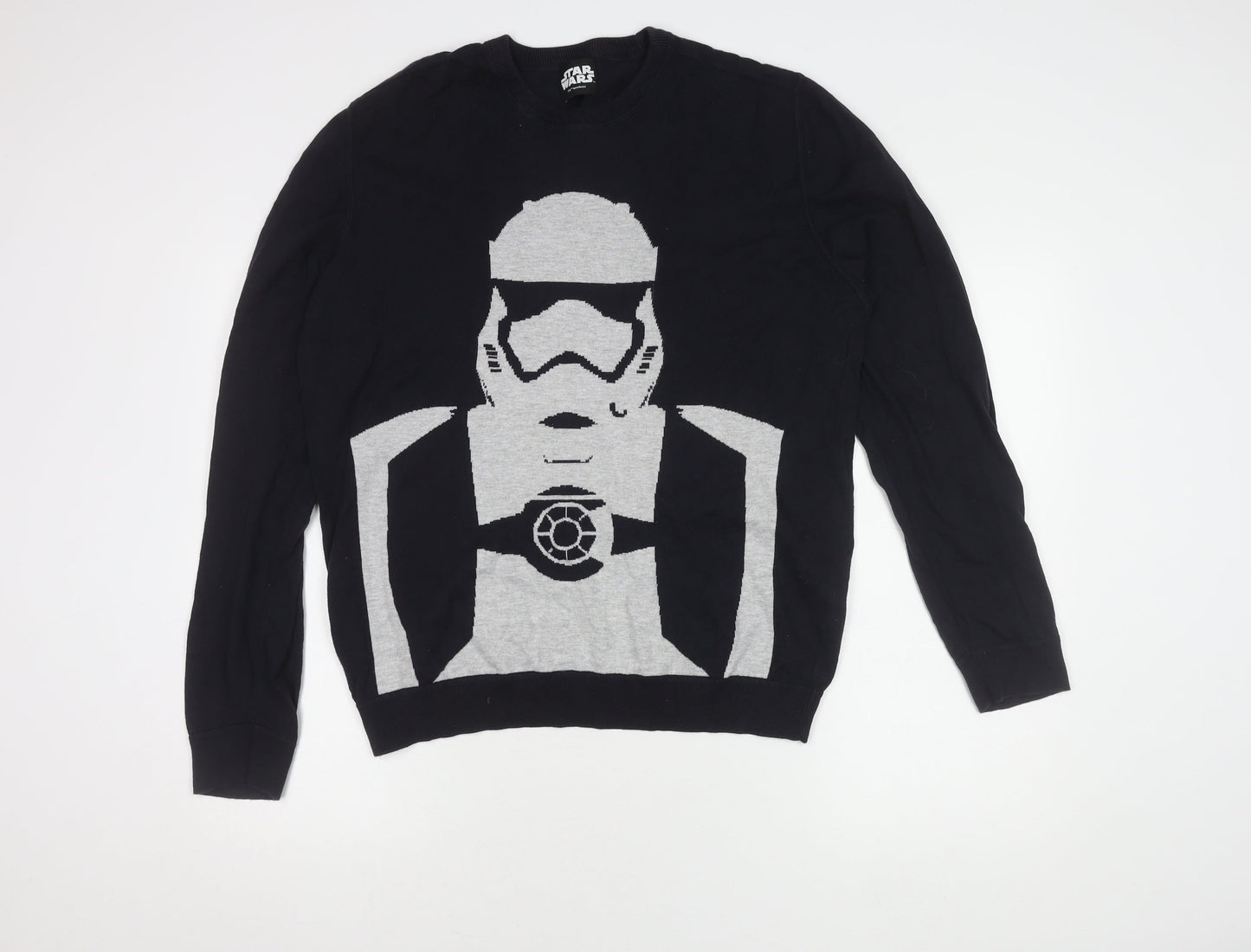 Marks and Spencer Men's Black Star Wars Pullover L