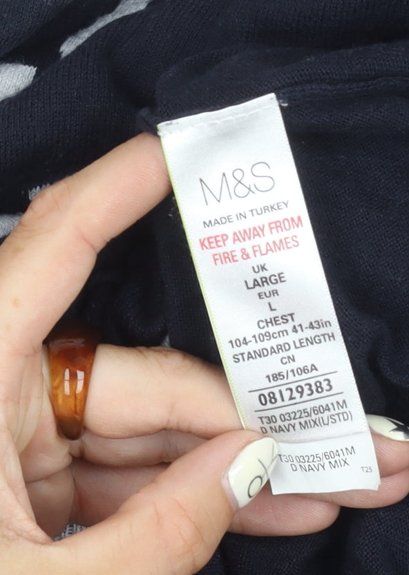 Marks and Spencer Men's Black Star Wars Pullover L