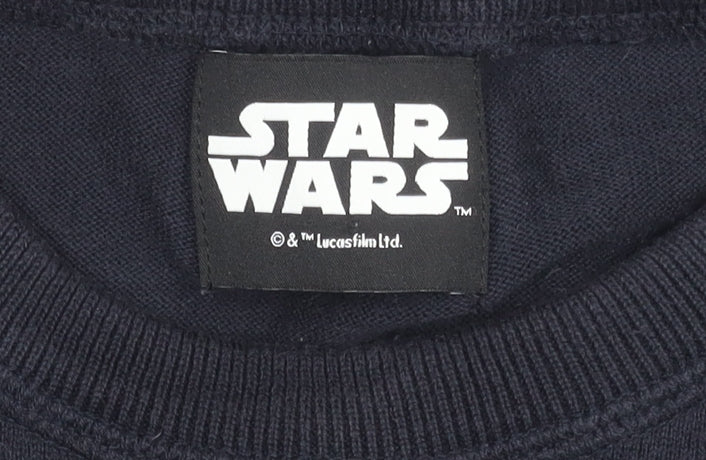 Marks and Spencer Men's Black Star Wars Pullover L