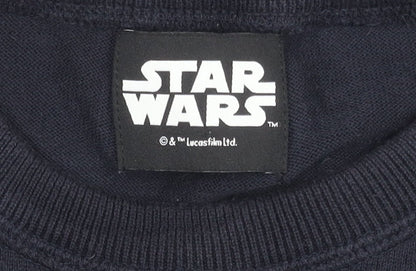 Marks and Spencer Men's Black Star Wars Pullover L